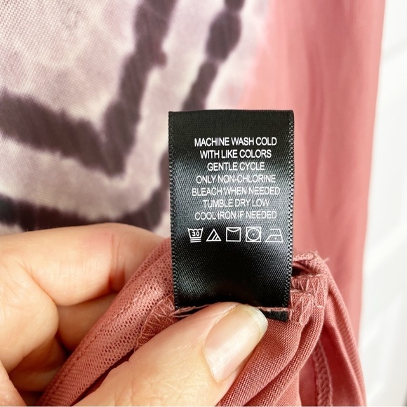 New AFRM Felix Power Mesh Skirt in V-tan Tie Dye - Picture 3 of 6